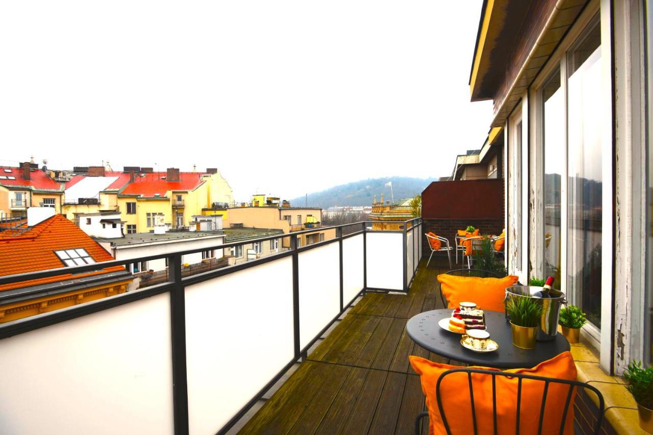 Waterfront River Side Roof Top Apartment - Terrace With City View Prague Extérieur photo